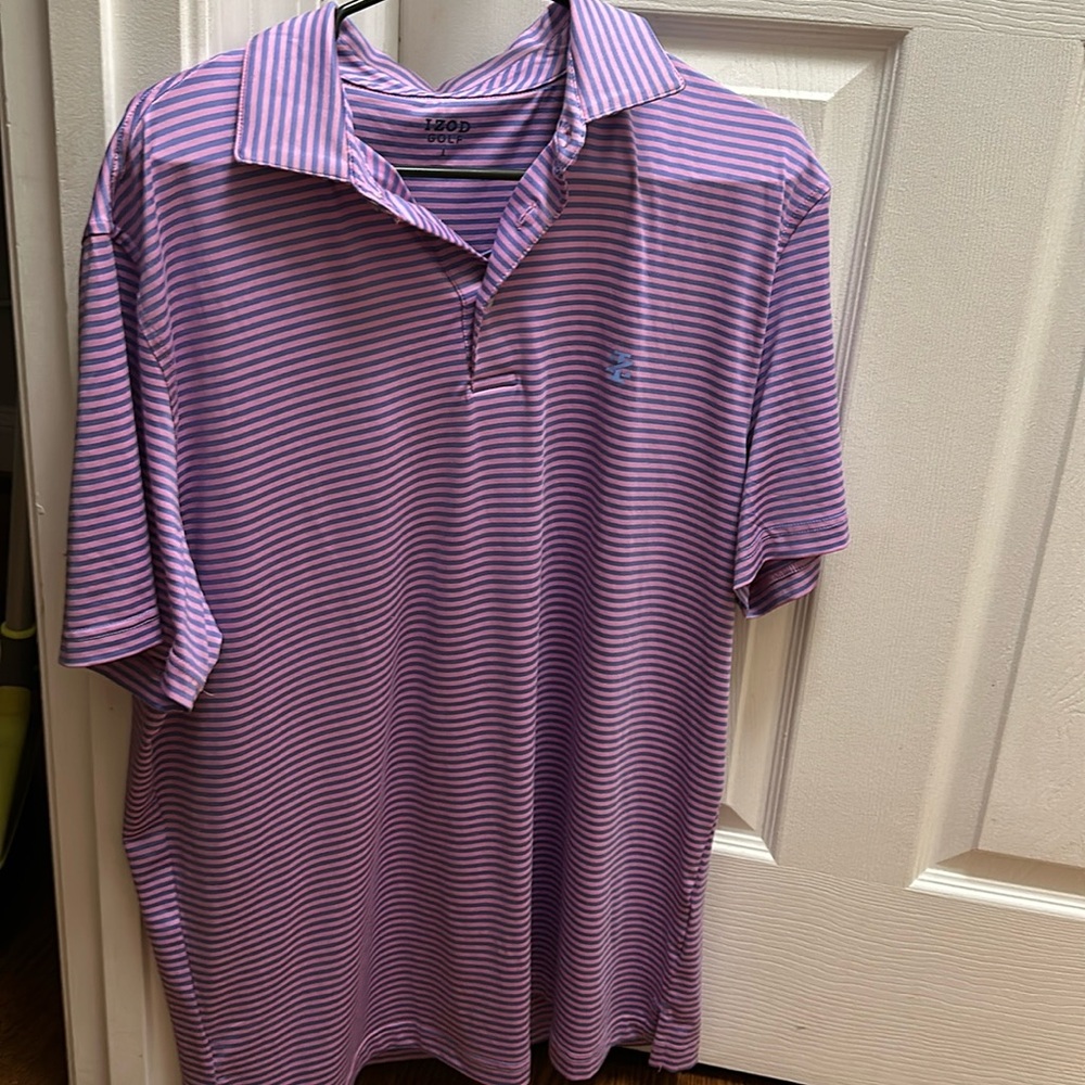 Men’s collared golf shirt, size Large